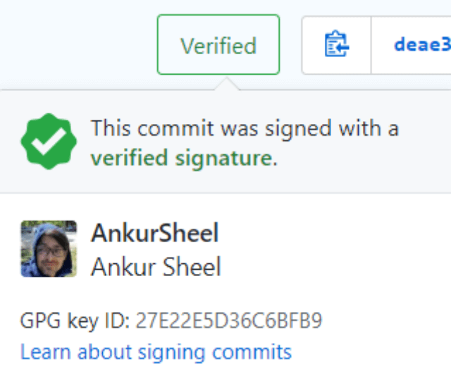 Verified Commits