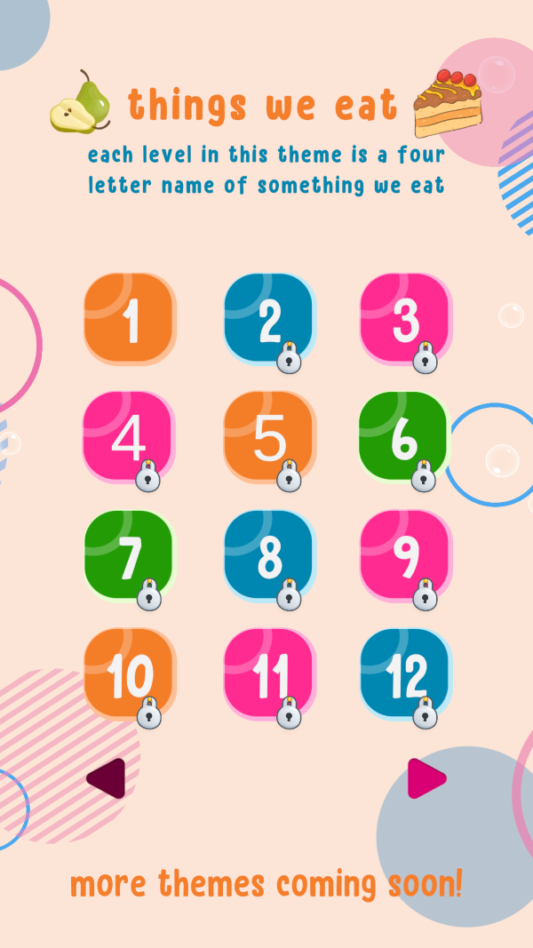 Before Level Selection Screen